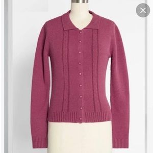 ModCloth and Collectif Collared Cardigan Sweater, 6, EUC